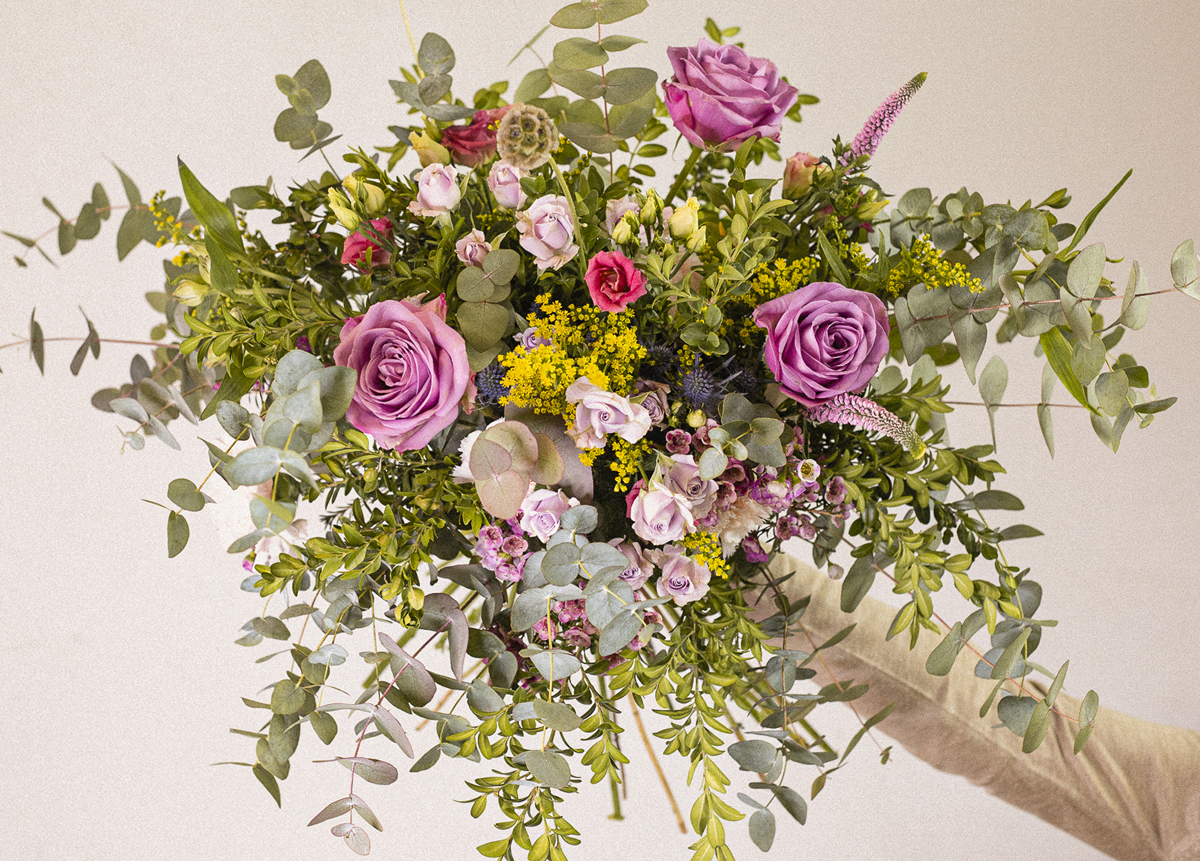 ramo de flores blues